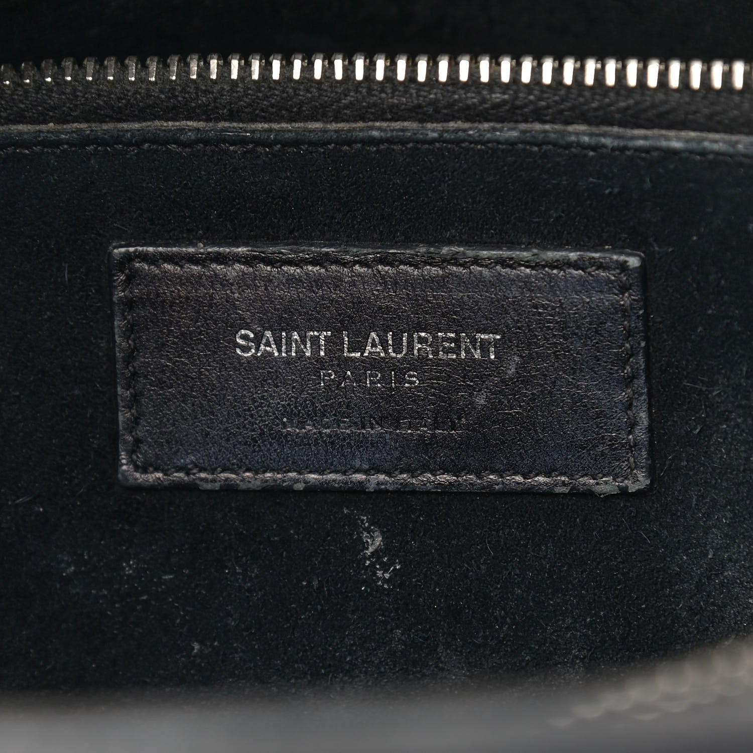 Saint Laurent Python Calfskin Embossed Small Sac de Jour Black 6 of 23