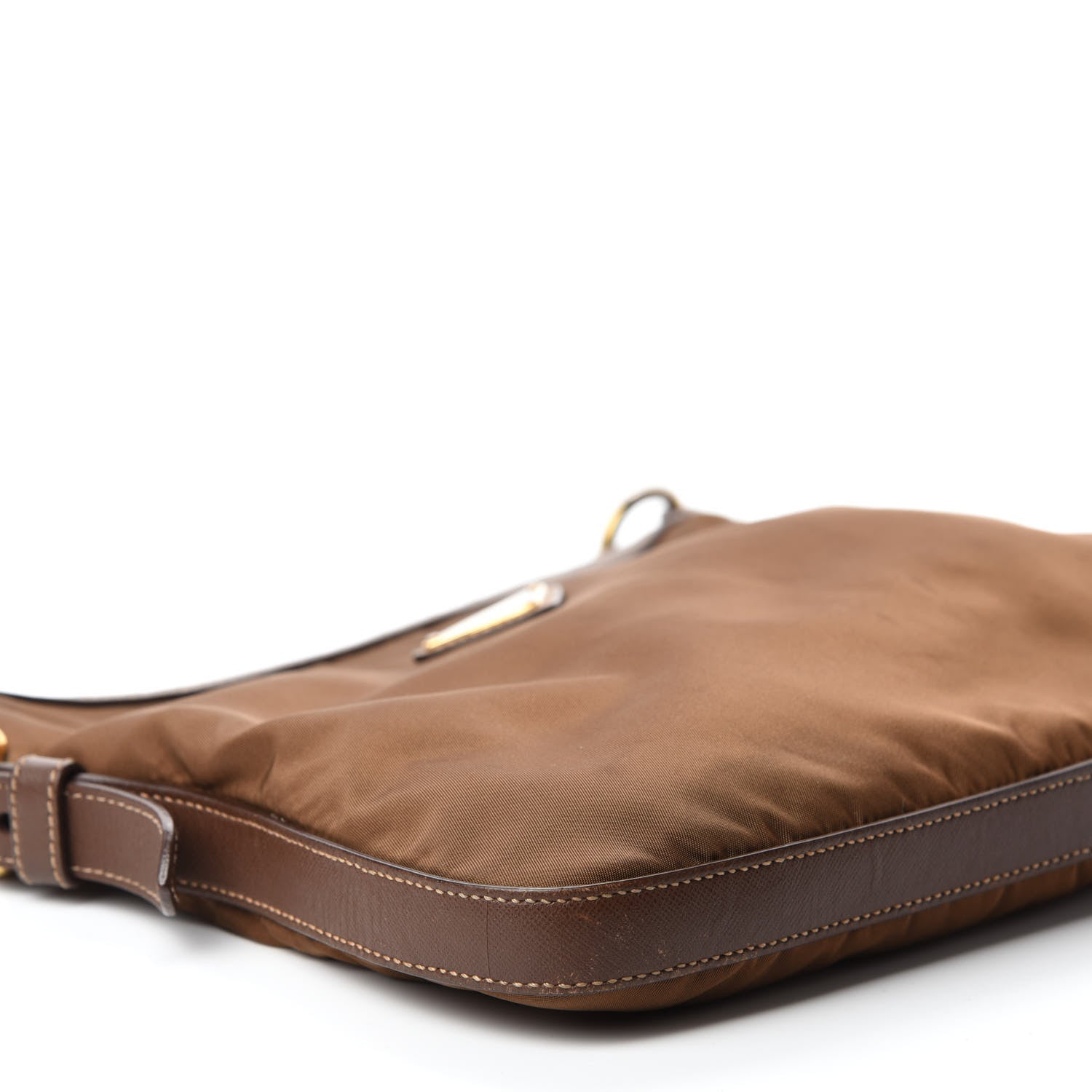 Prada Tessuto Nylon Saffiano Messenger Bag Corinto 6 of 10