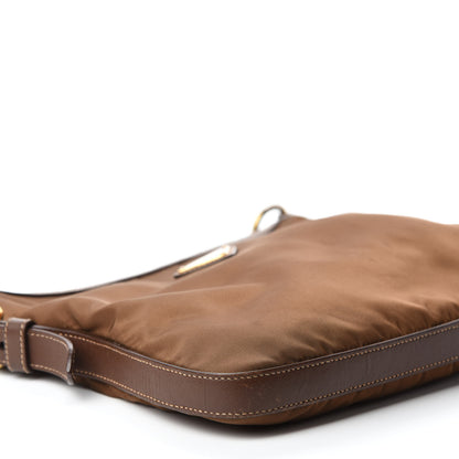 Prada Tessuto Nylon Saffiano Messenger Bag Corinto 6 of 10