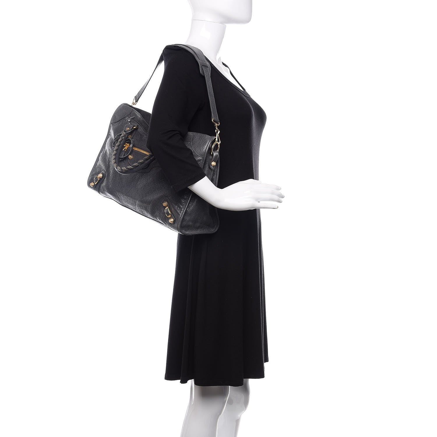Balenciaga Agneau Giant 12 Gold Hardware City Gris Tarmac 3 of 14