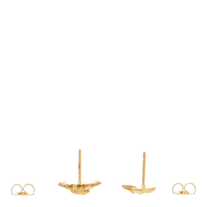 Temple St. Clair 18K Yellow Gold Diamond Sole Luna Post Earrings 3 of 4