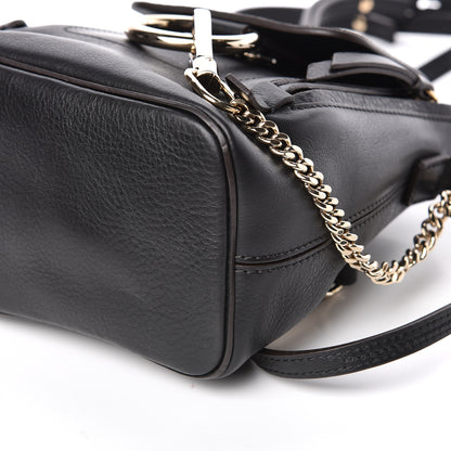 Chloe Suede Calfskin Mini Faye Backpack Black 9 of 10