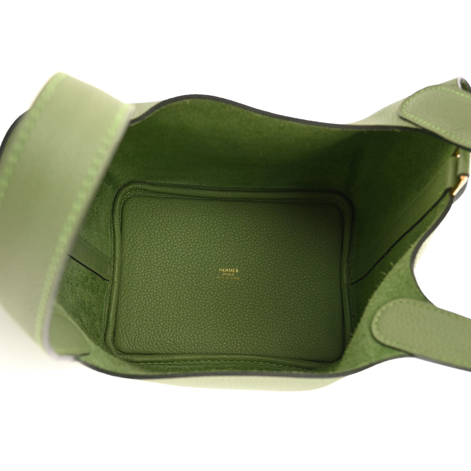 Hermes Taurillon Maurice Picotin Lock 18 PM Vert Criquet 5 of 11
