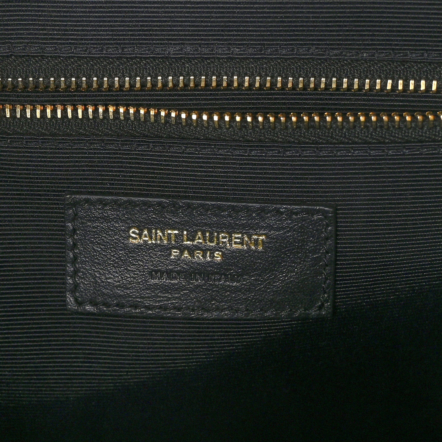 Saint Laurent Grain De Poudre Textured Mixed Matelasse Large Triquilt Monogram Satchel Black 6 of 8