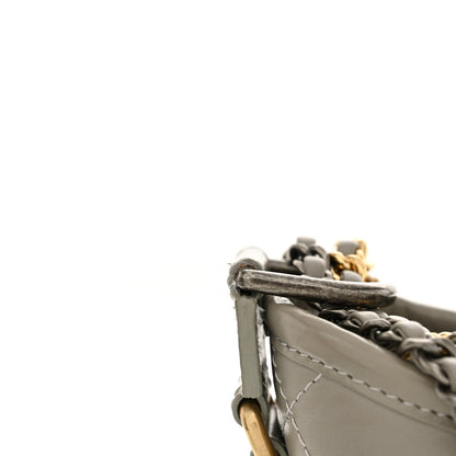 Chanel Aged Calfskin Quilted Small Gabrielle Hobo Grey 13 of 14