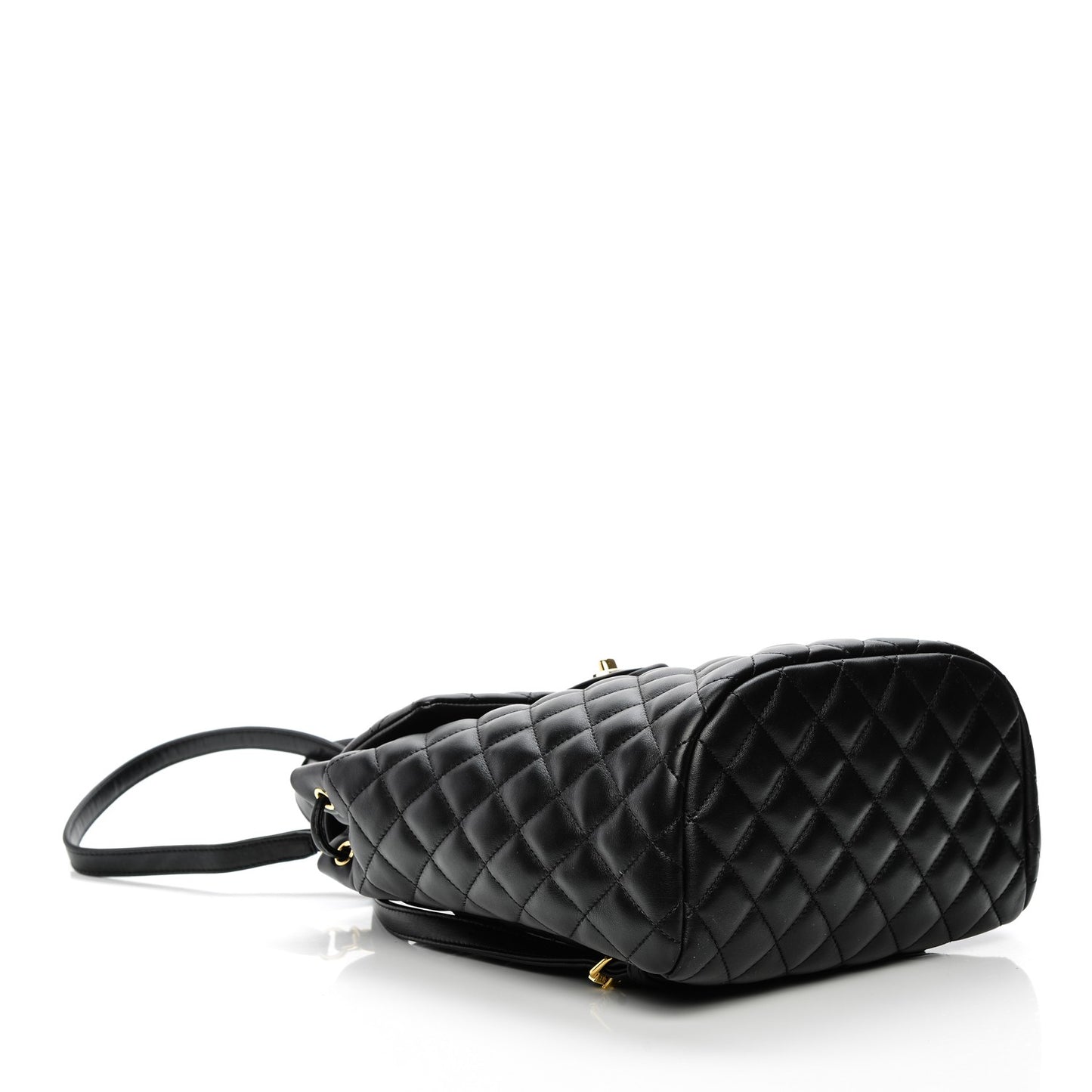 Lambskin Quilted Small Urban Spirit Backpack Black
