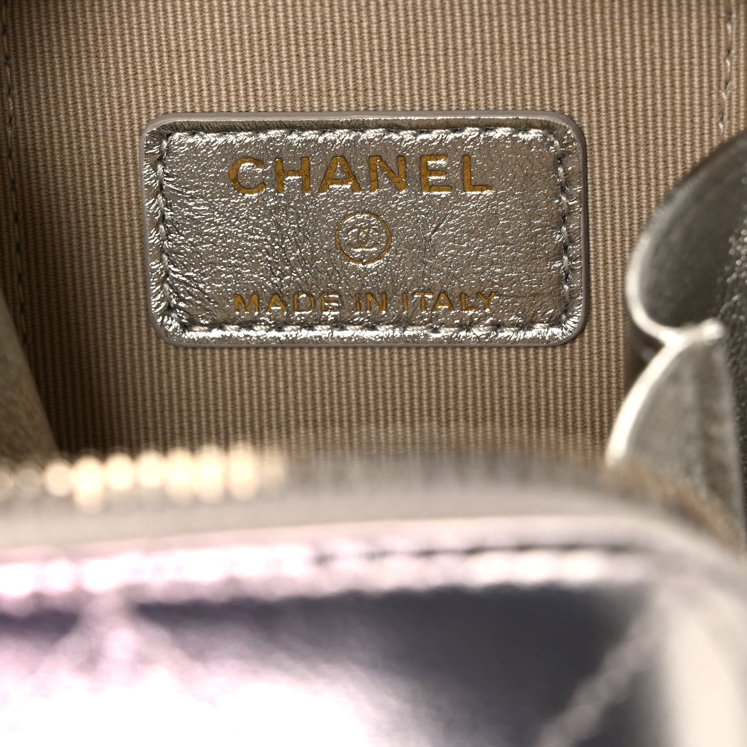 Chanel Gradient Metallic Lambskin Quilted Like A Wallet Clutch With Chain Gold Pink 6 of 10