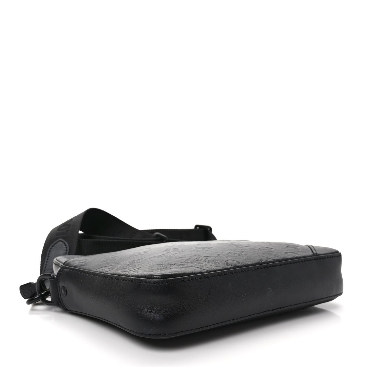Calfskin Monogram Shadow Duo Messenger Black