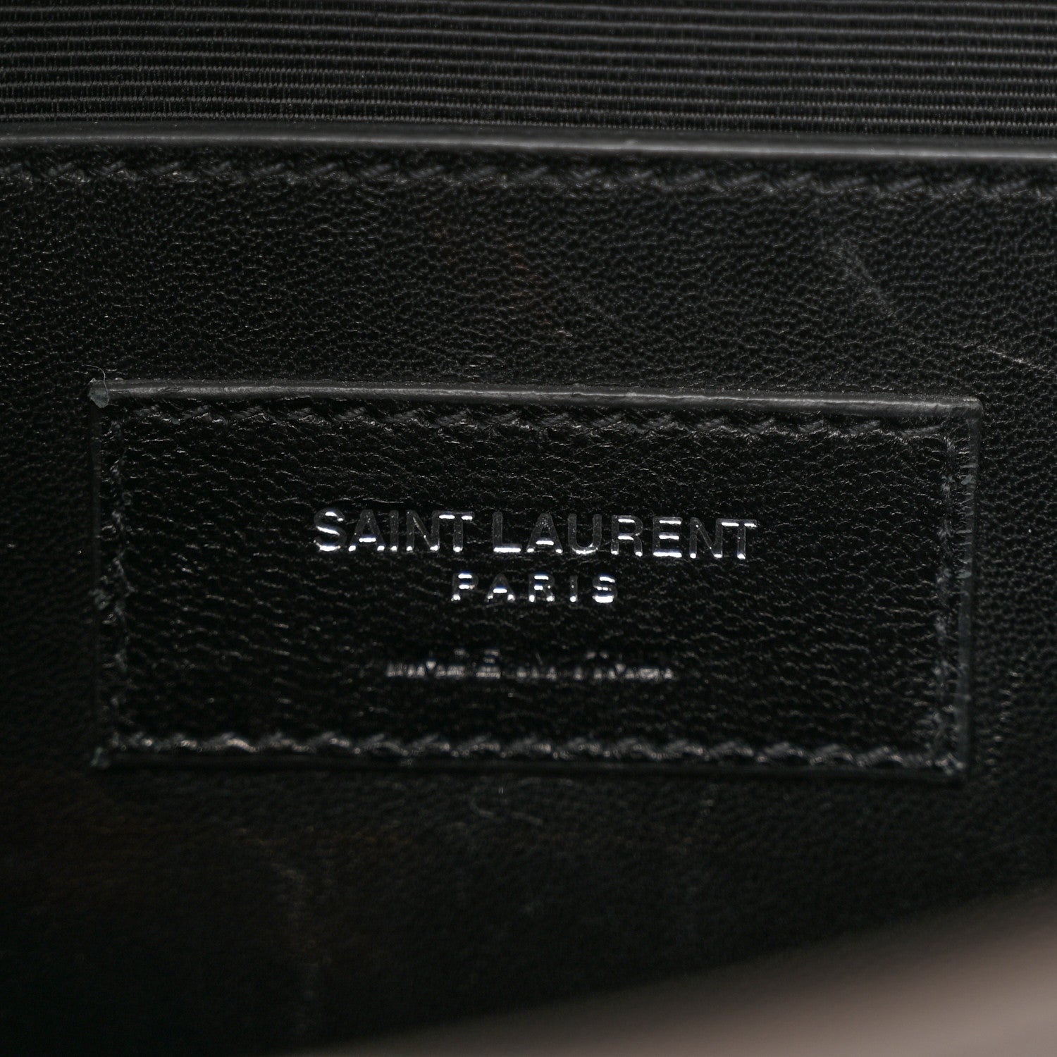 Saint Laurent Grain De Poudre Classic Monogram Kate Satchel Grey 7 of 13