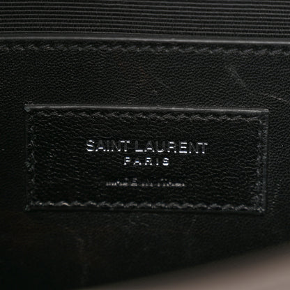 Saint Laurent Grain De Poudre Classic Monogram Kate Satchel Grey 7 of 13