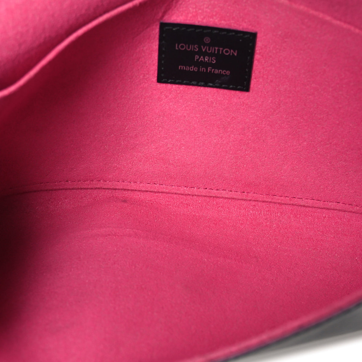 Epi Pochette Felicie Black Hot Pink