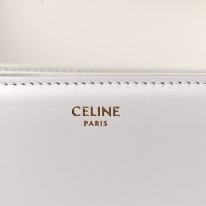 Celine Shiny Calfskin Medium Triomphe White 7 of 14