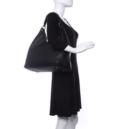 Louis Vuitton Mahina Carmel Hobo Black 2 of 9