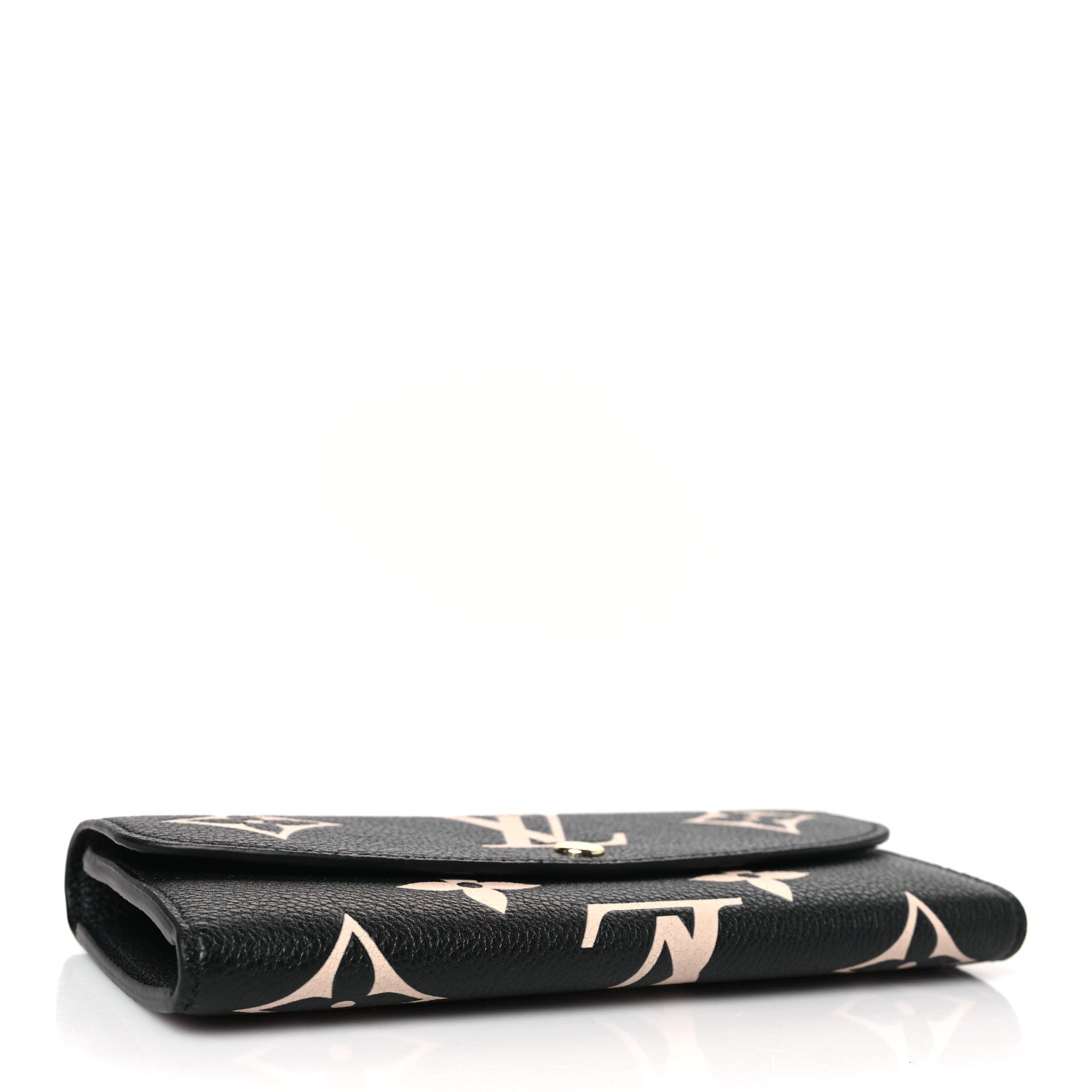 Louis Vuitton Empreinte Monogram Giant Emilie Wallet Black Beige 4 of 7
