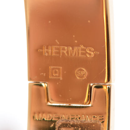 Hermes Enamel Narrow Clic Clac H Bracelet GM Black 7 of 9