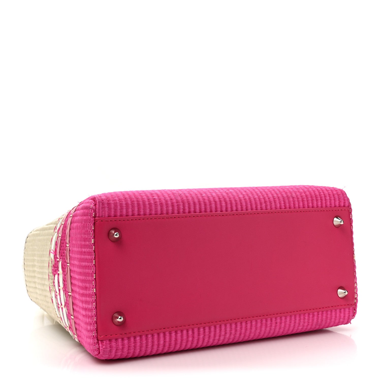 Christian Dior Raffia Medium Lady Dior Pink 4 of 14