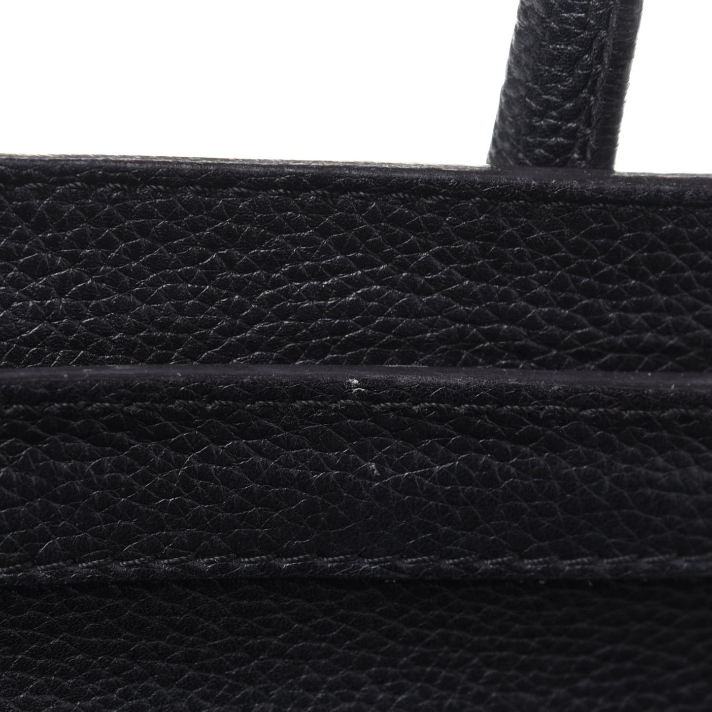 Drummed Calfskin Micro Luggage Black