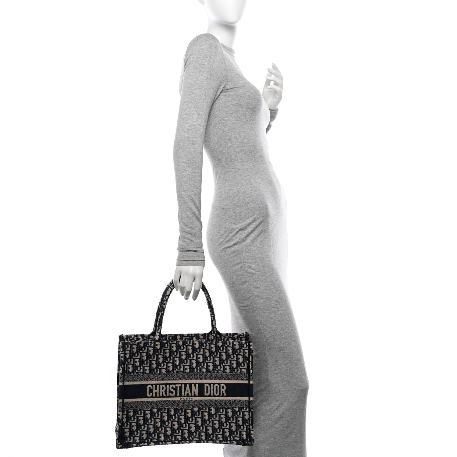 Christian Dior Oblique Medium Book Tote Blue Multicolor 2 of 11
