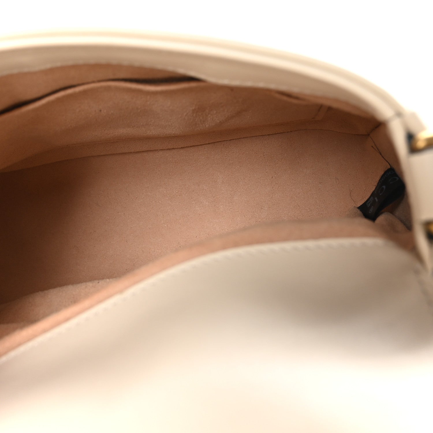 Gucci Calfskin Matelasse Mini GG Marmont Top Handle Shoulder Bag White 6 of 11