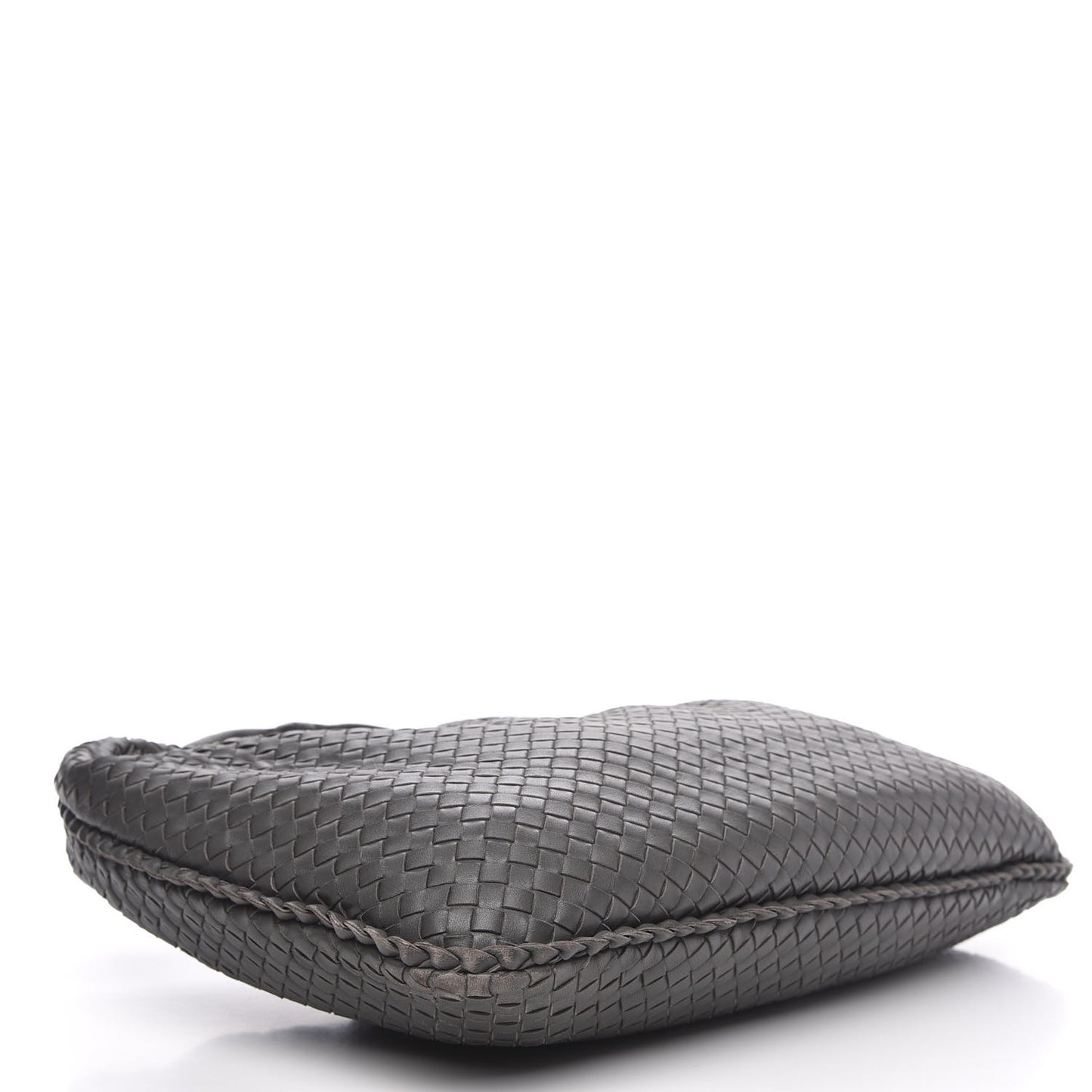 Nappa Intrecciato Large Veneta Hobo Grey