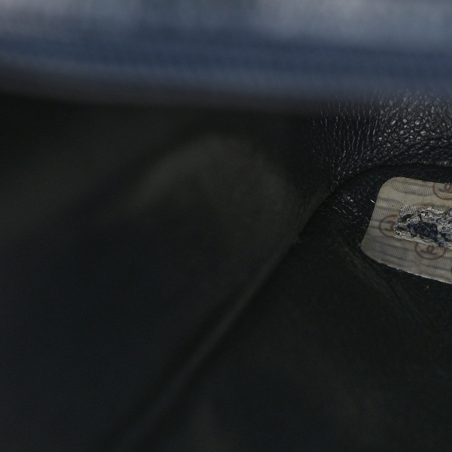 Chanel Caviar Vertical Quilted Small Single Flap Dark Blue 7 of 12