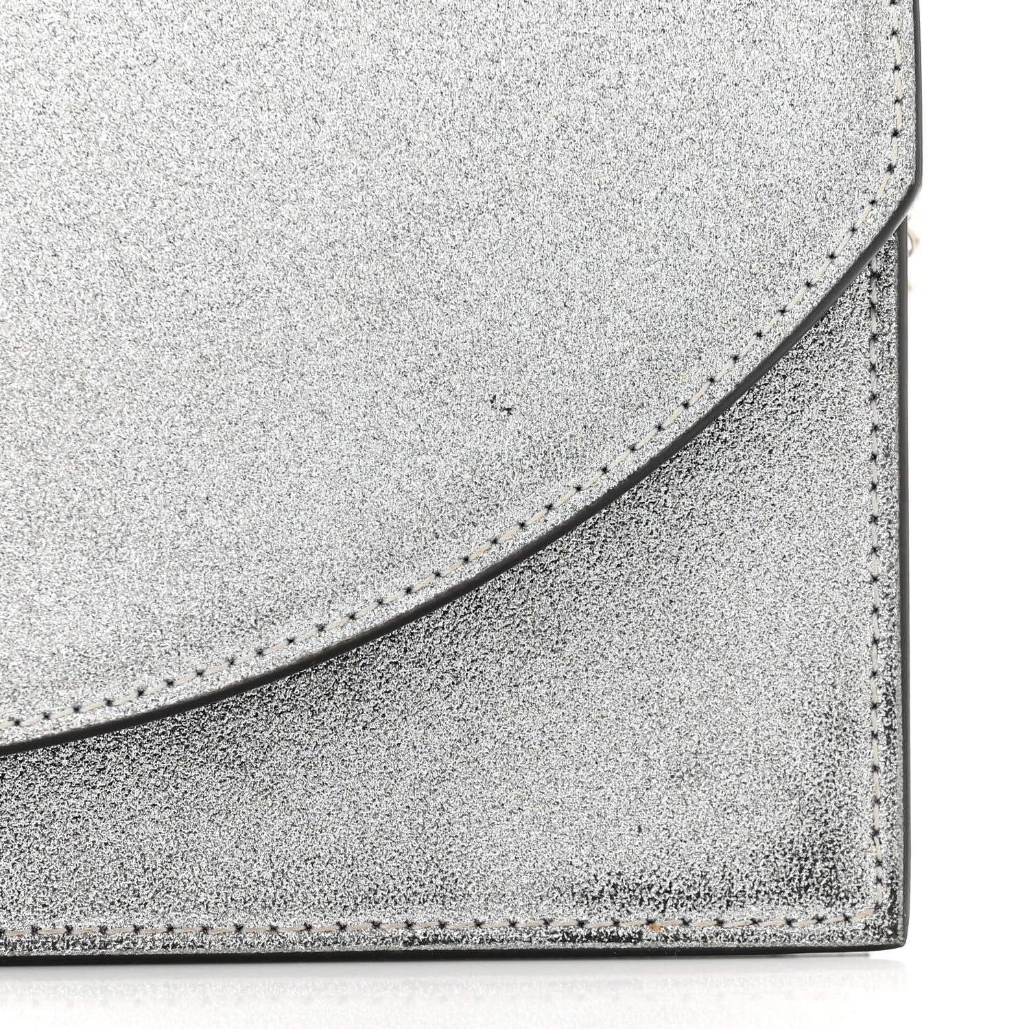 Christian Louboutin Glitter Calfskin Loubi54 Crossbody Clutch Silver 10 of 13