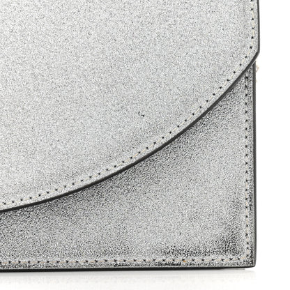 Christian Louboutin Glitter Calfskin Loubi54 Crossbody Clutch Silver 10 of 13