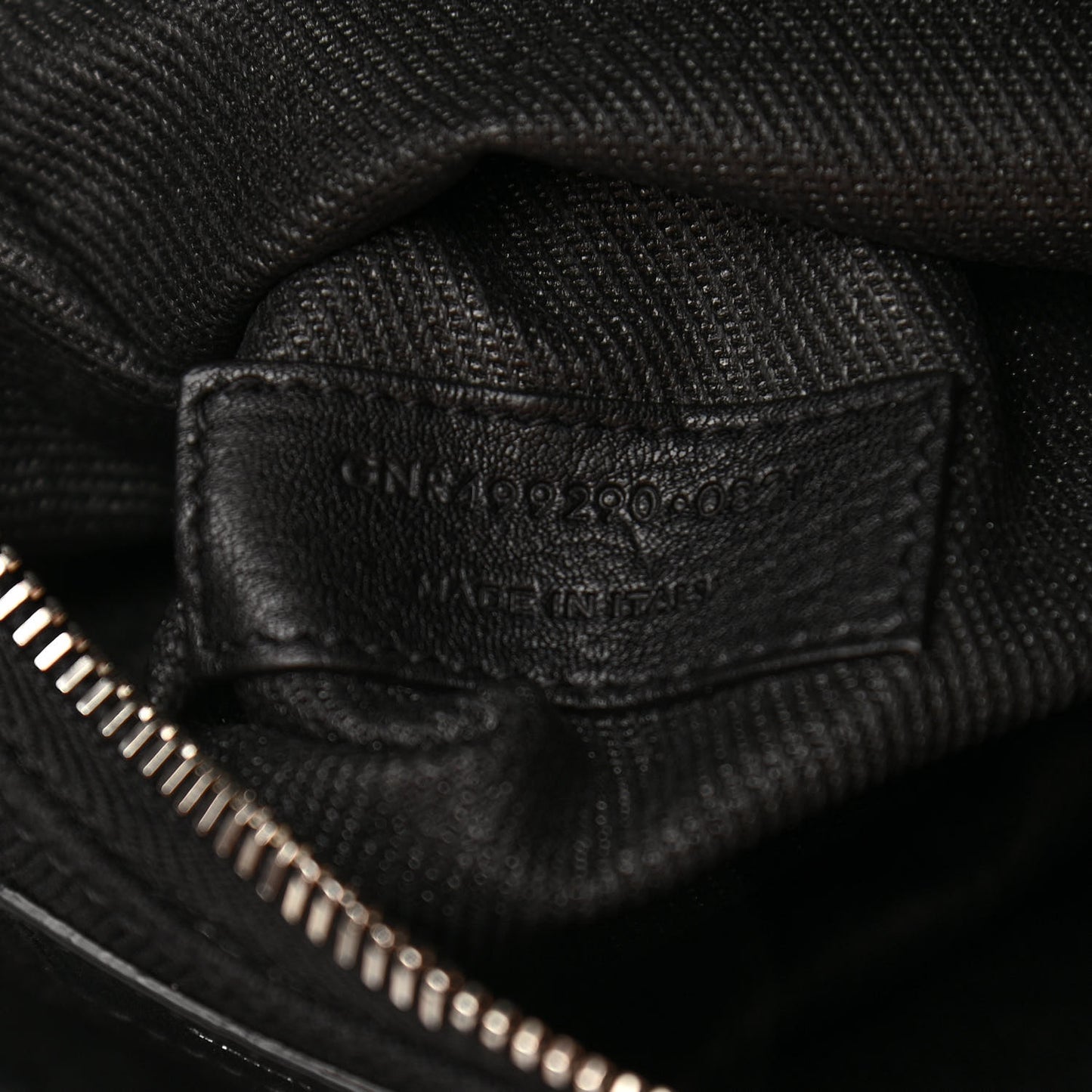 Linen Calfskin Rive Gauche Tote Black