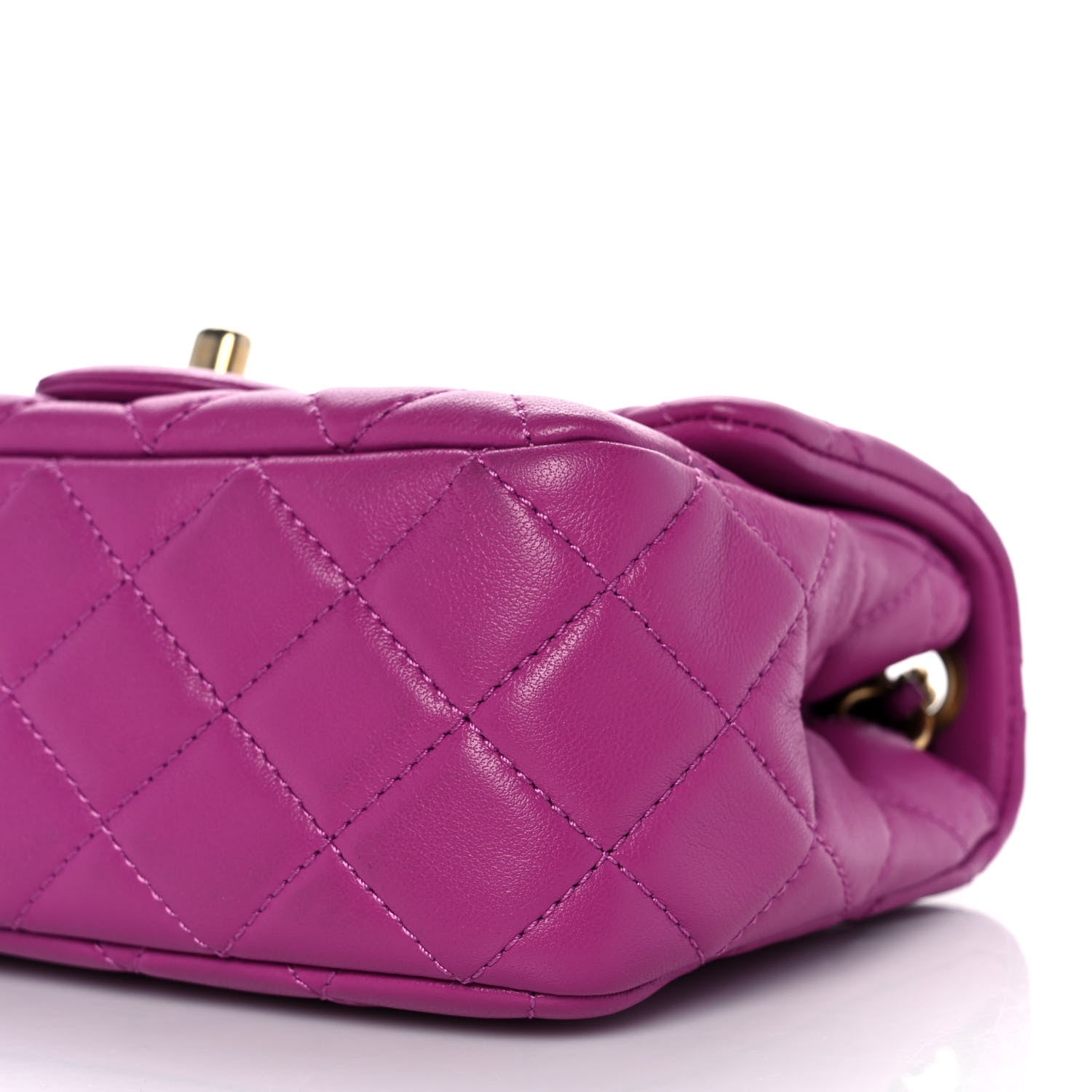 Chanel Lambskin Quilted Mini Pearl Crush Flap Purple 8 of 10