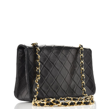 Chanel Lambskin Quilted Small Single Flap Black 3 of 9