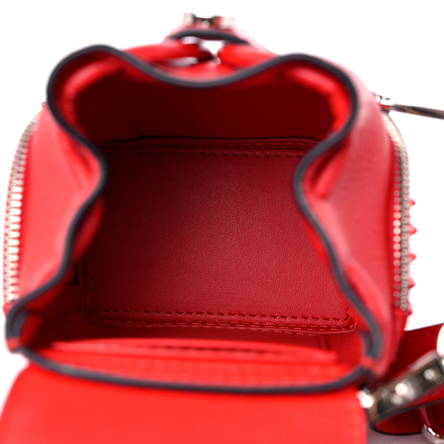 Calfskin Spiked Mini Explorafunk Keyring Bag Loubi
