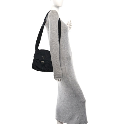 Prada Nylon Vela Messenger Black 2 of 9