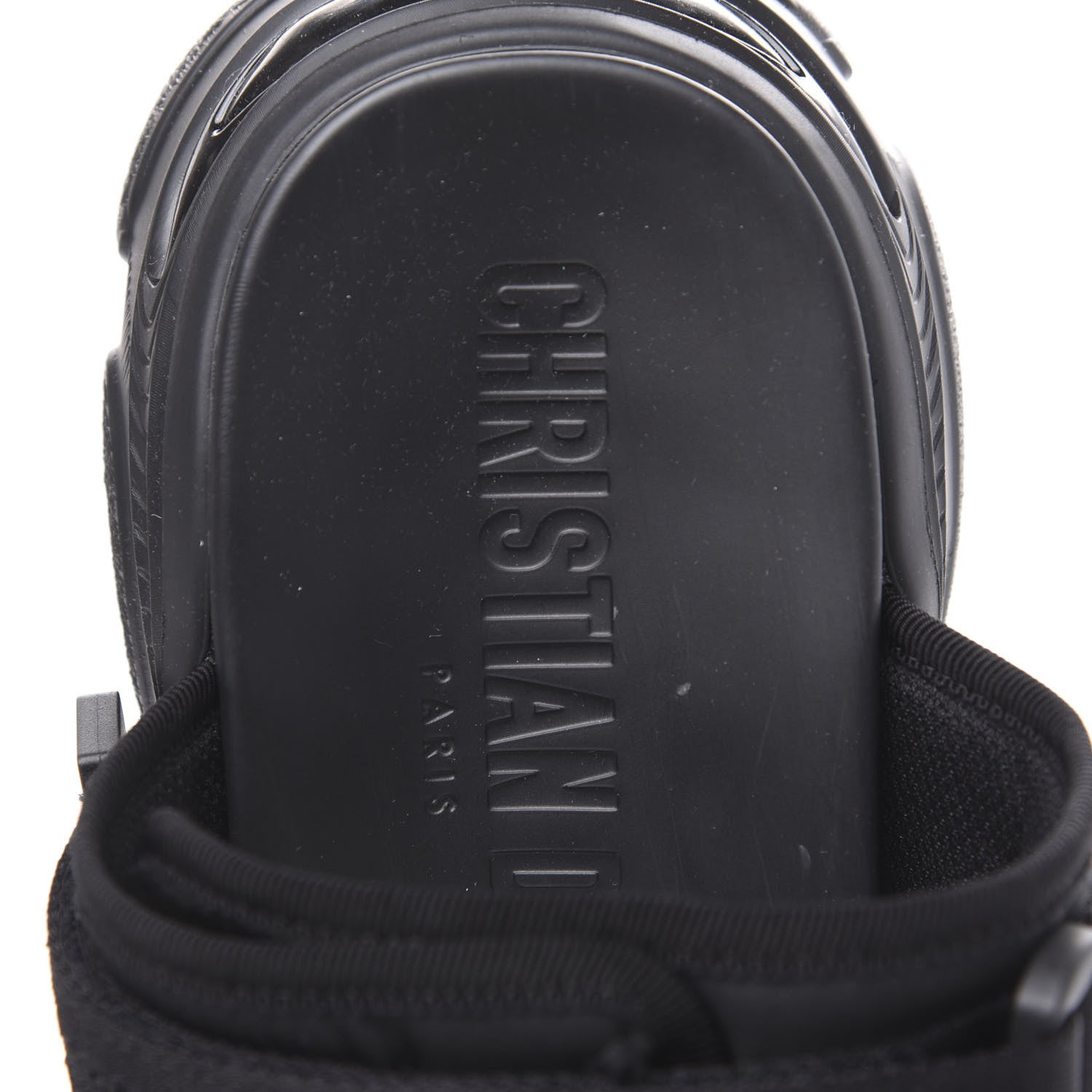 Christian Dior Technical Fabric D-Wander Slide Sandals 40 Black 6 of 9