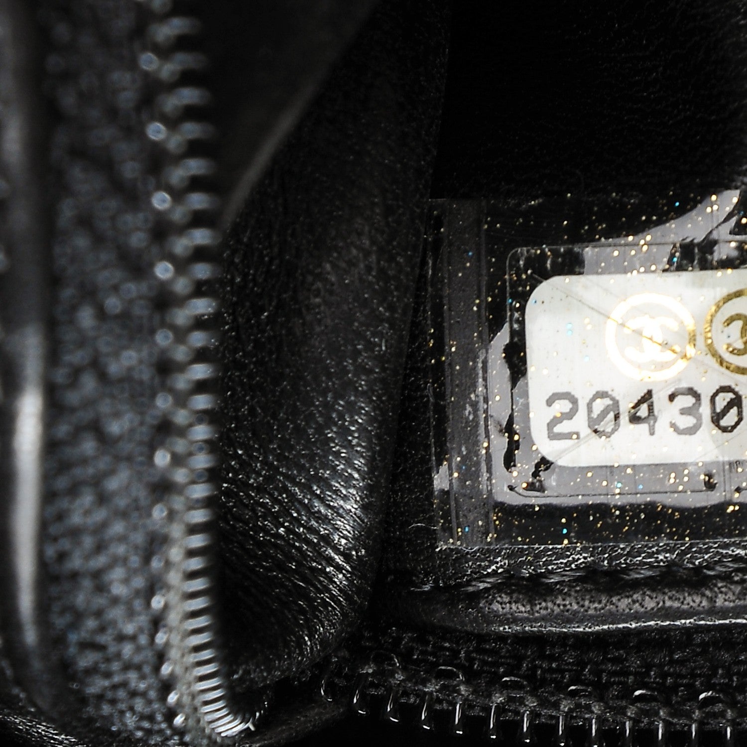 Chanel Shearling Lambskin Pearl Flap Black 7 of 7