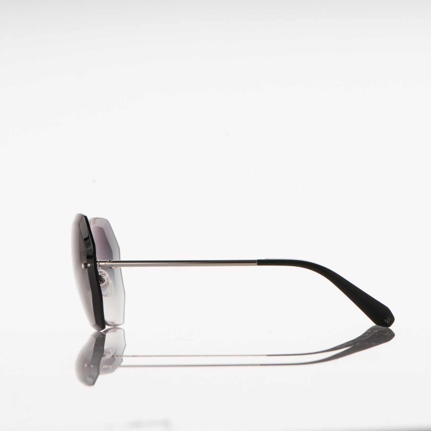 Metal Spring Round Sunglasses 4220 Silver