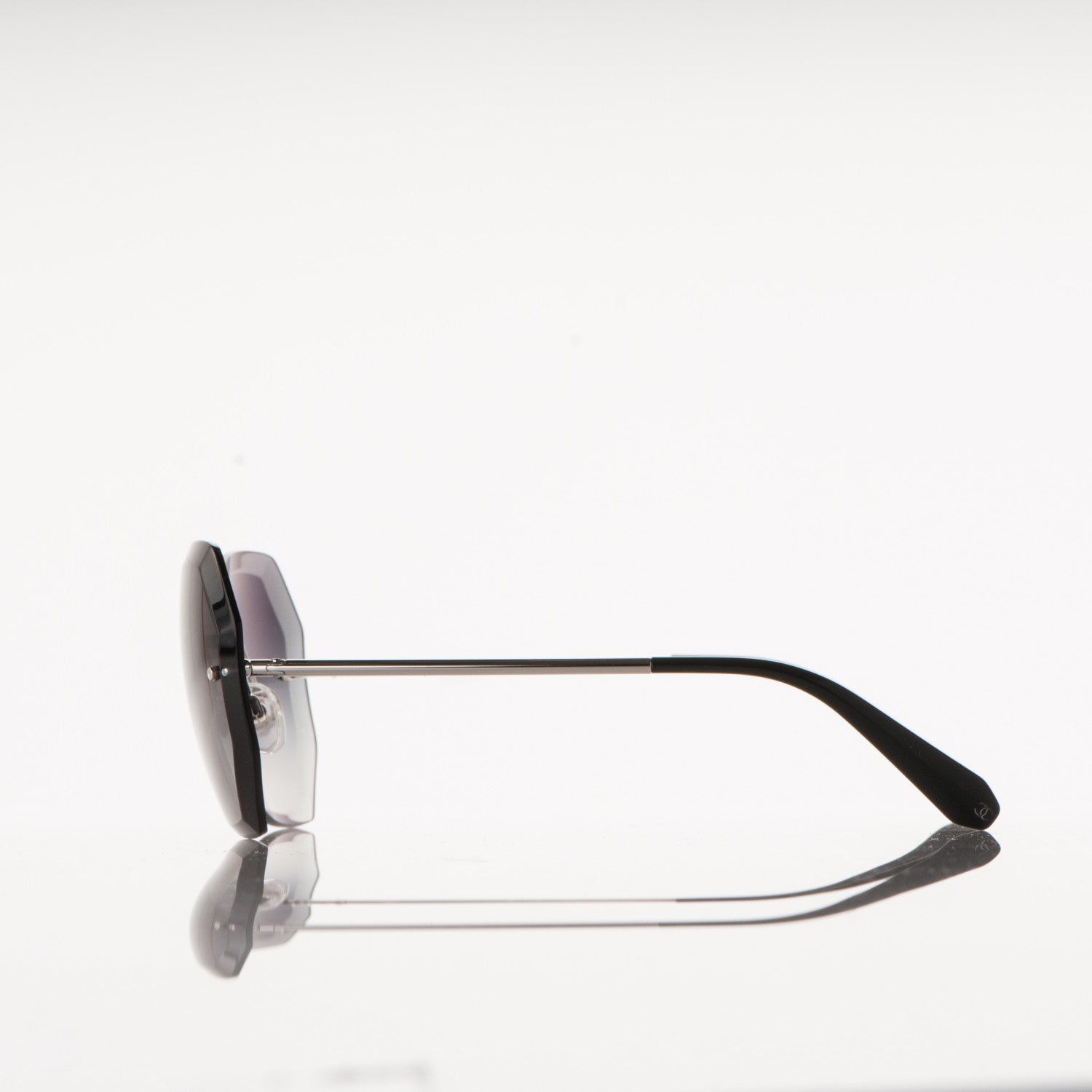 Chanel Metal Spring Round Sunglasses 4220 Silver 3 of 7