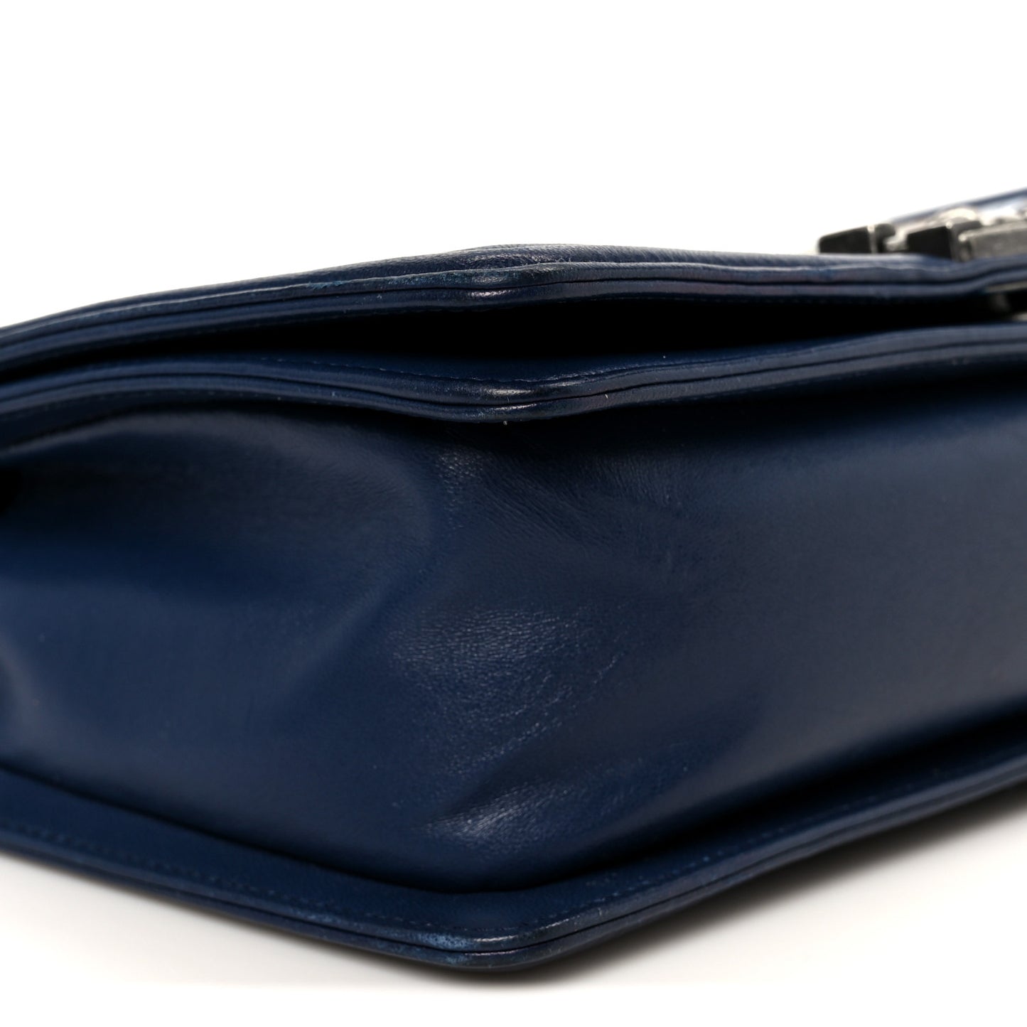 Lambskin Tile Medium Mosaic Boy Flap Navy Multicolor
