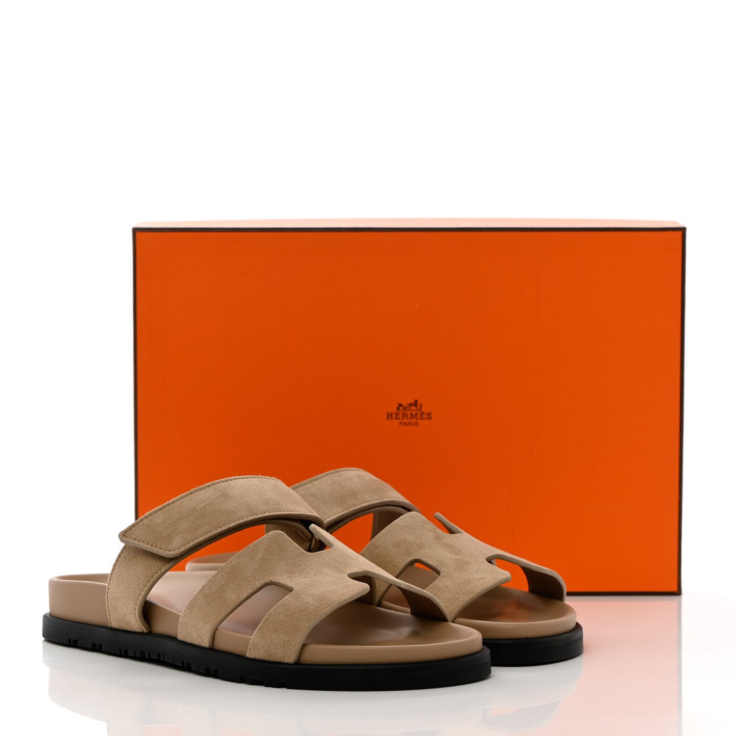 Suede Goatskin Womens Chypre Sandals 37 Beige Argile