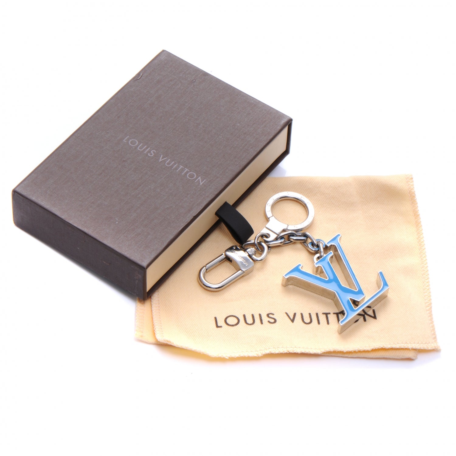 Louis Vuitton LV Initials Key Holder Blue 2 of 4