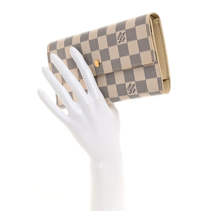 Louis Vuitton Damier Azur Porte Tresor International Wallet 2 of 8