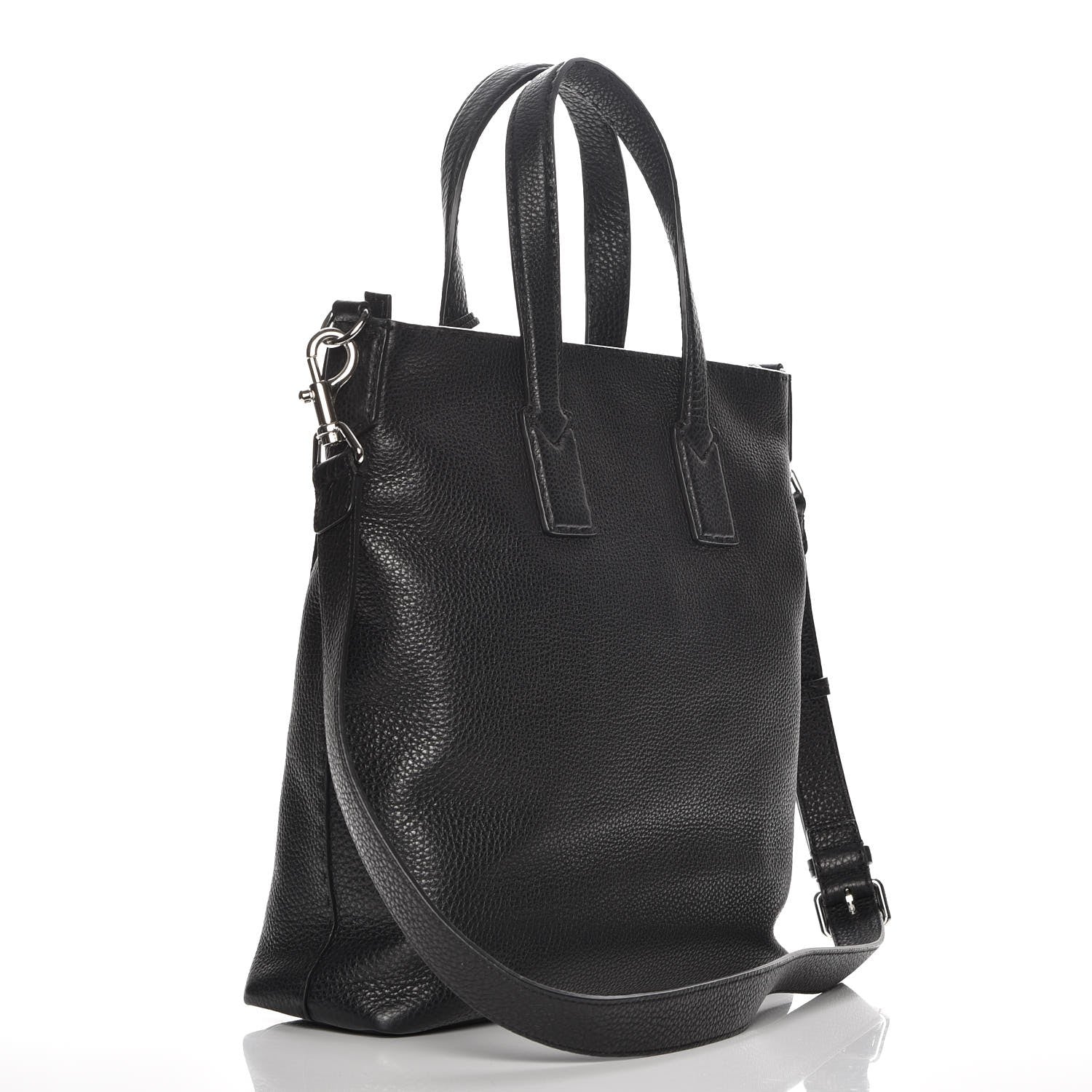 Fendi Cuoio Romano Selleria Tote Black 4 of 8