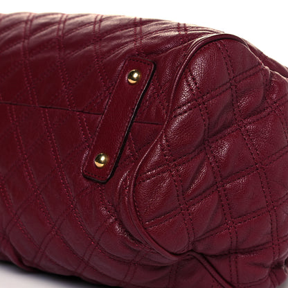 Marc Jacobs Calfskin Quilted Leather Stam Bag Red 9 of 10