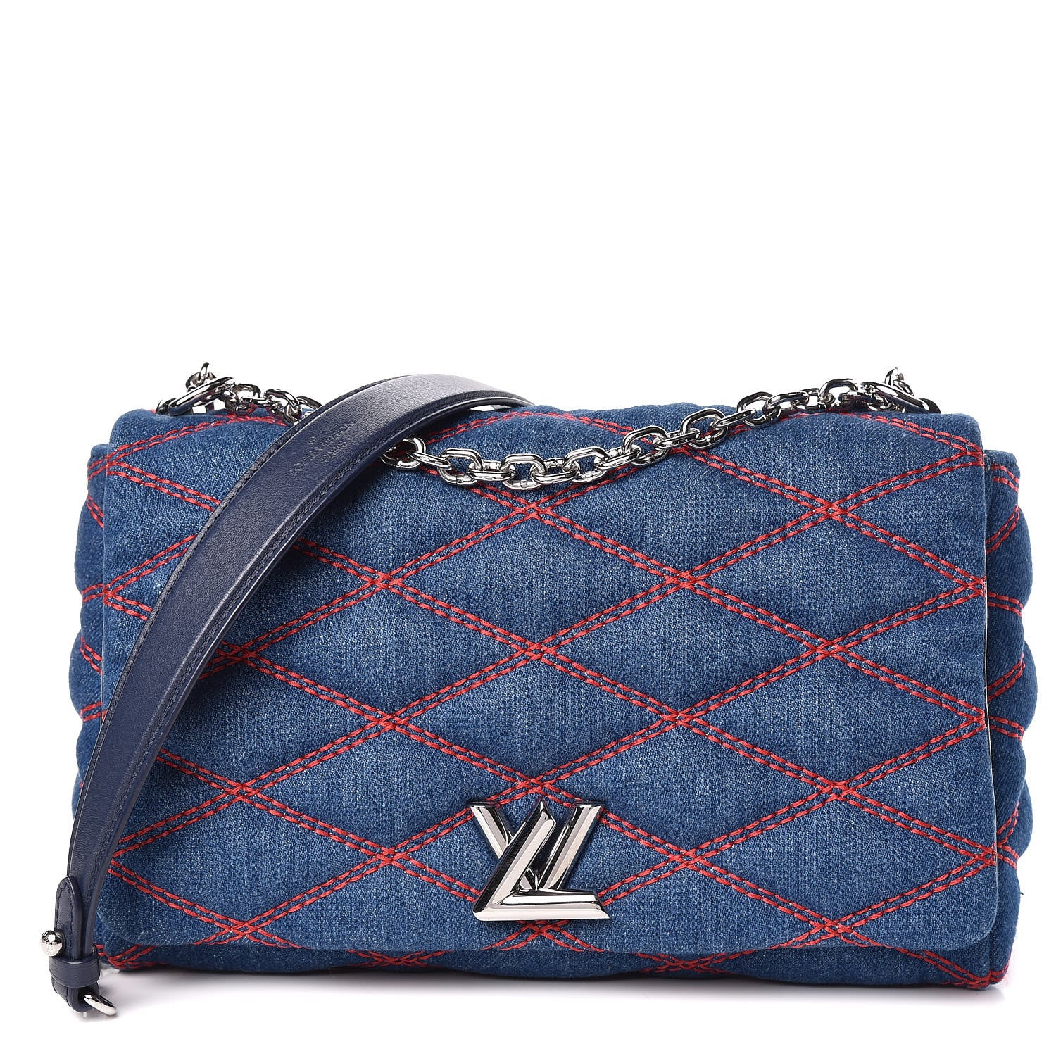 Louis Vuitton Denim Malletage GO-14 MM Denim Dark 1 of 14