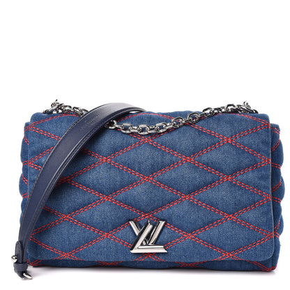 Louis Vuitton Denim Malletage GO-14 MM Denim Dark 1 of 14