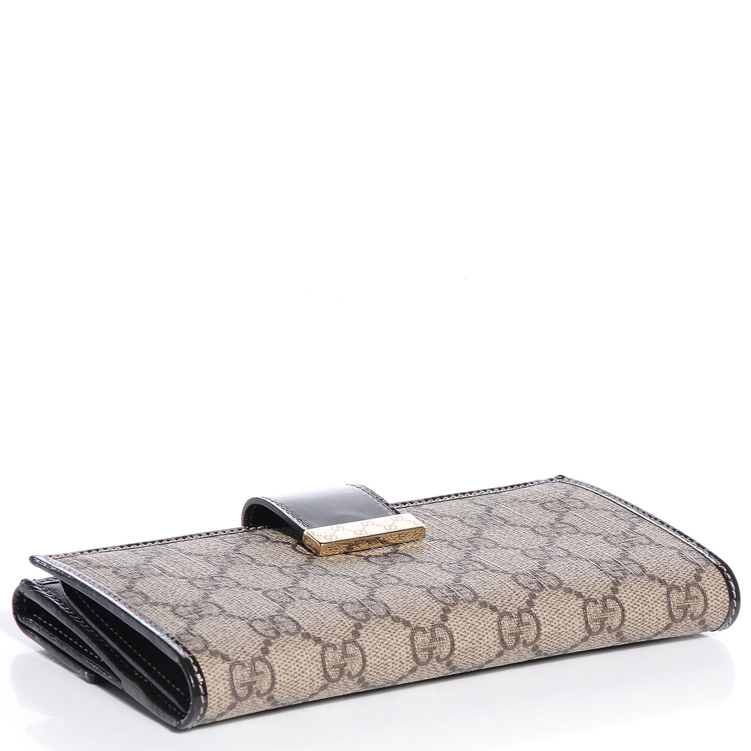 Gucci GG Plus Monogram Icon Bar Continental Flap Wallet Dark Brown 4 of 7
