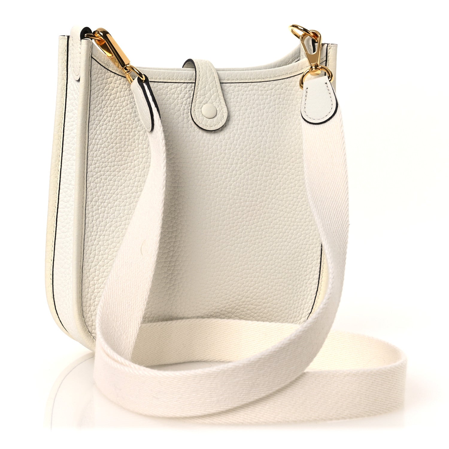 Hermes Taurillon Clemence Amazone Evelyne TPM New White 3 of 11