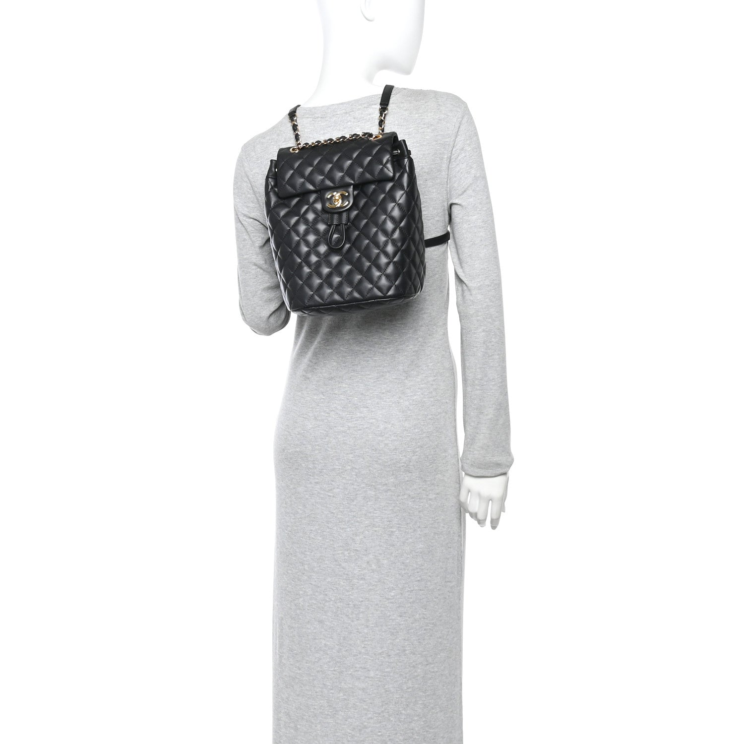 Chanel Lambskin Quilted Small Urban Spirit Backpack Black 2 of 11