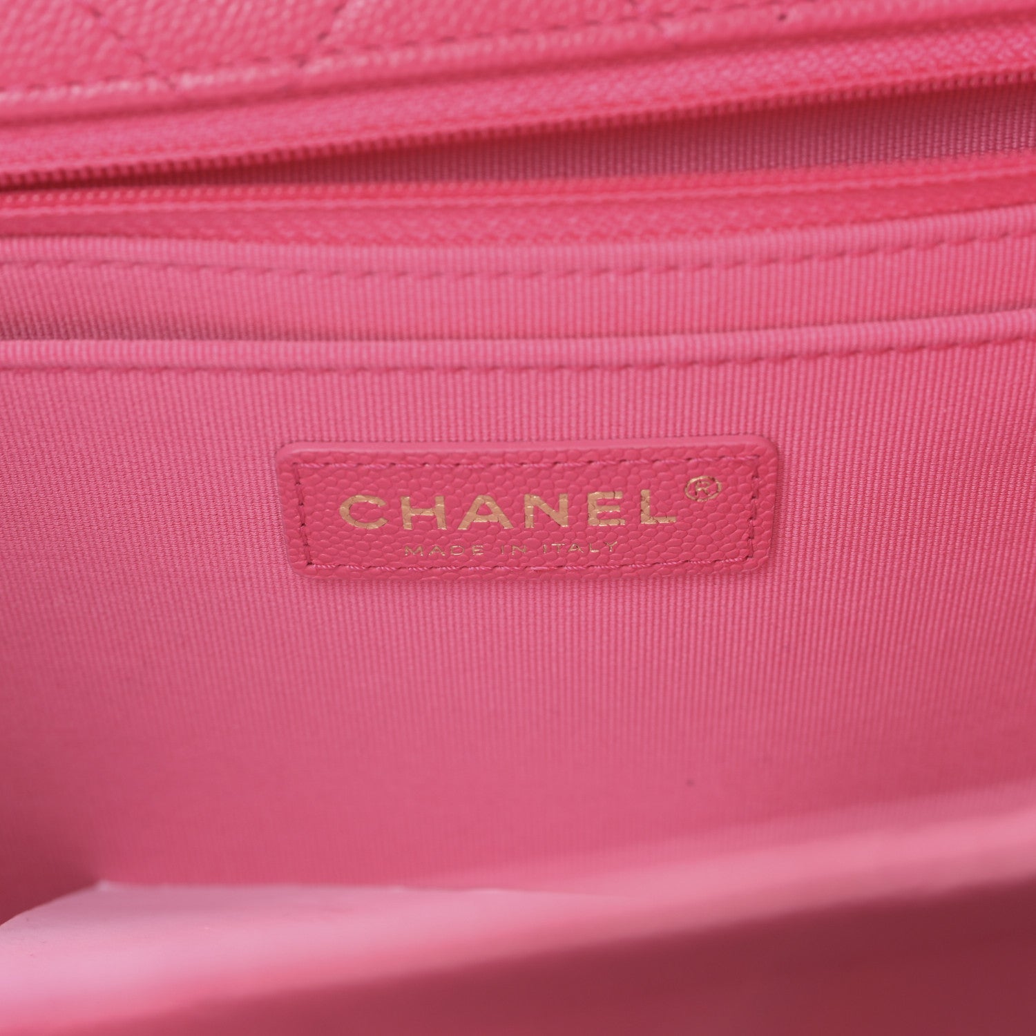 Chanel Caviar Quilted XXL Travel Flap Bag Dark Pink 6 of 10