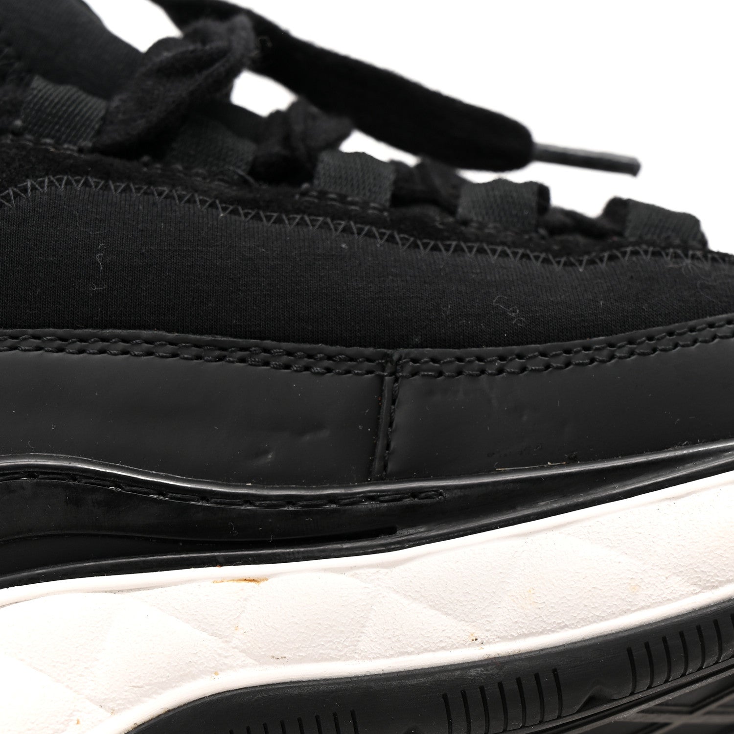Chanel Velvet Calfskin Mixed Fibers CC Sneakers 36 Black 11 of 12