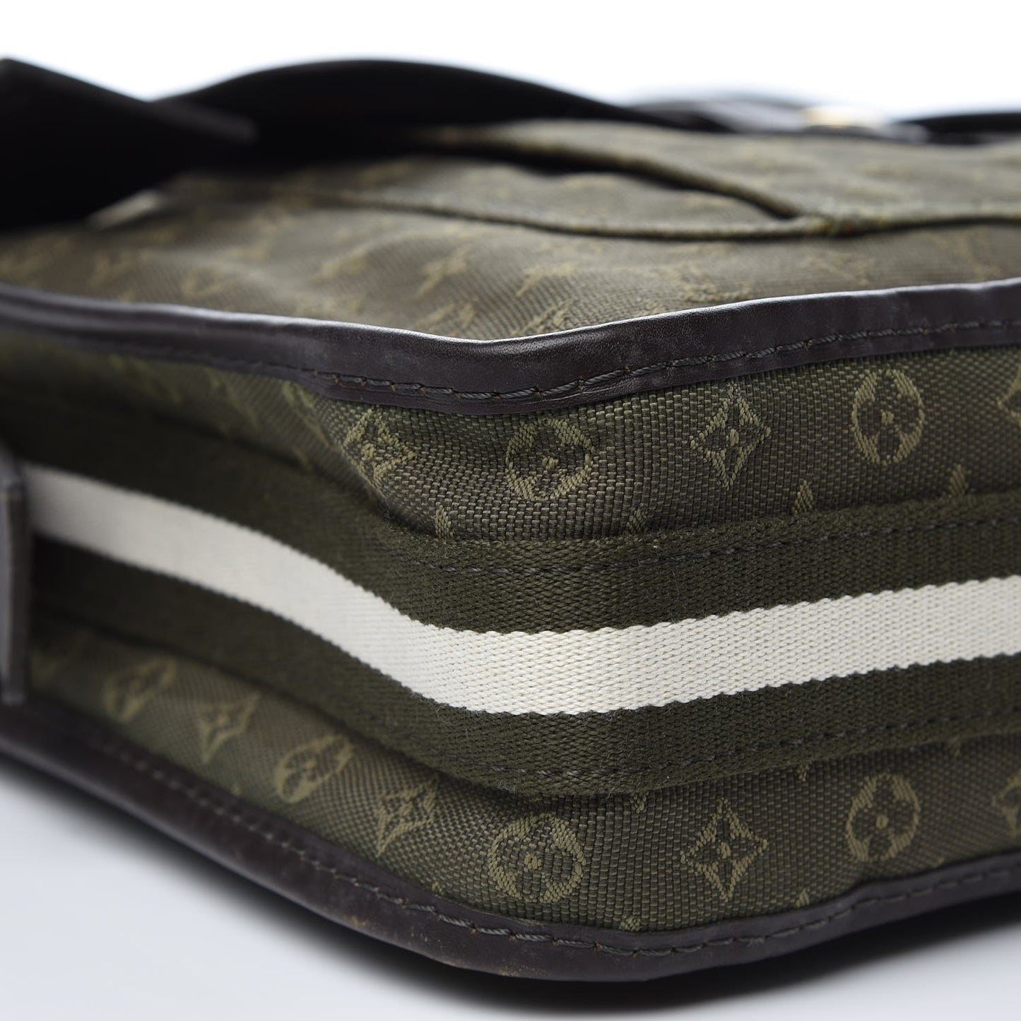 Mini Monogram Besace Mary Kate Kaki